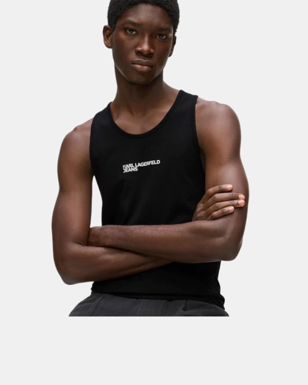 Camisetas Top Homem Karl Lagerfeld Preto B2M17055