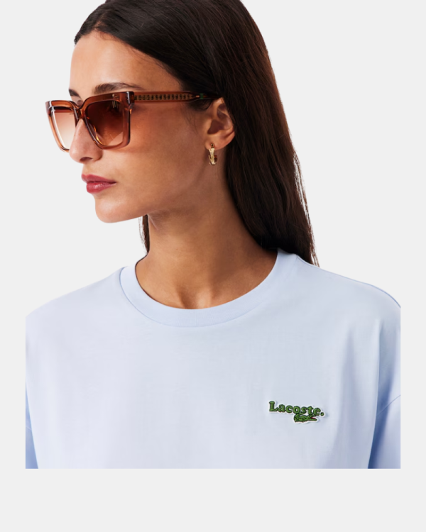 Camisetas Manga corta Mujer LACOSTE Azul TF7605