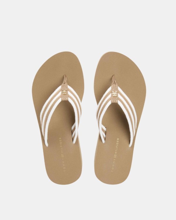 Sandalias Chancletas Mujer TOMMY HILFIGER Beige FW0FW09196RBC
