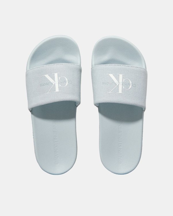 Sandalias Chancletas Mujer CALVIN KLEIN Azul YW0YW0183501H