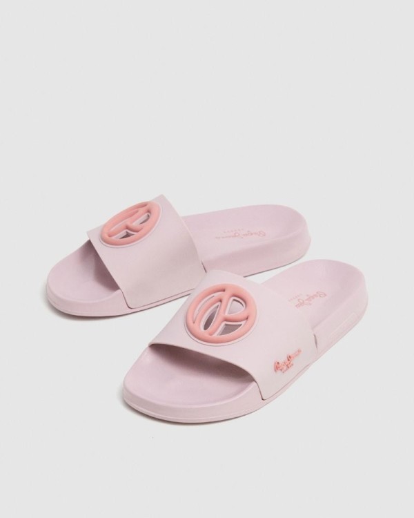 Sandalias Chancletas Mujer PEPE JEANS Rosa PLS70159 SLIDER BRAND W