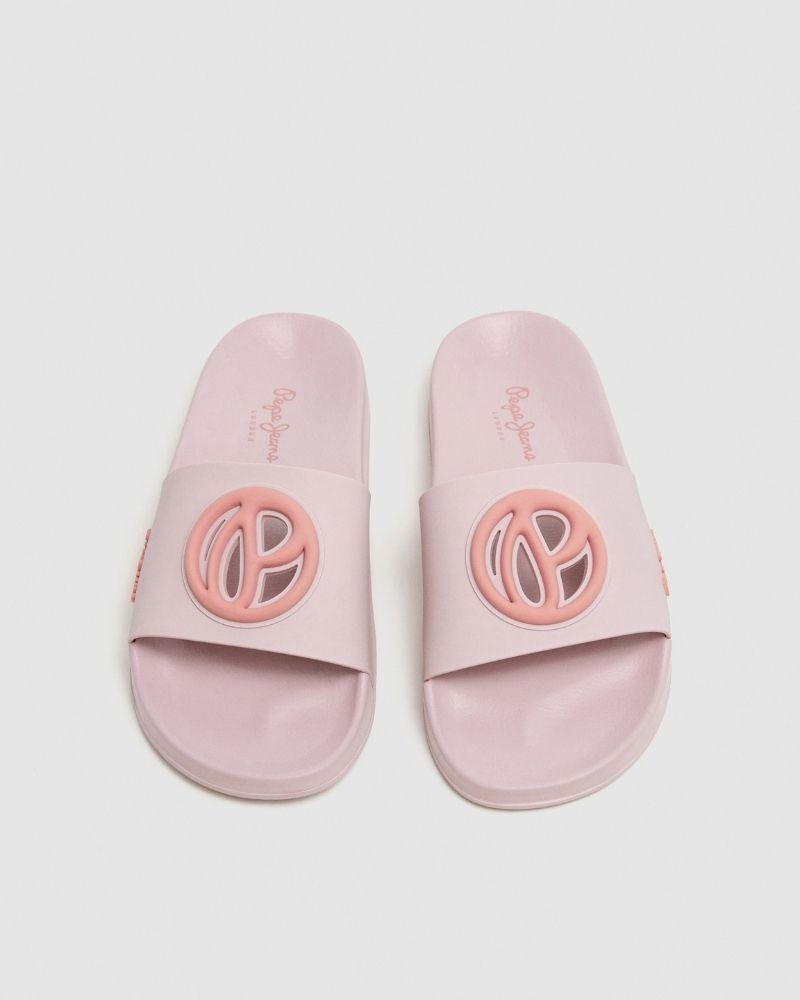 Sandalias Chancletas Mujer PEPE JEANS Rosa PLS70159 SLIDER BRAND W