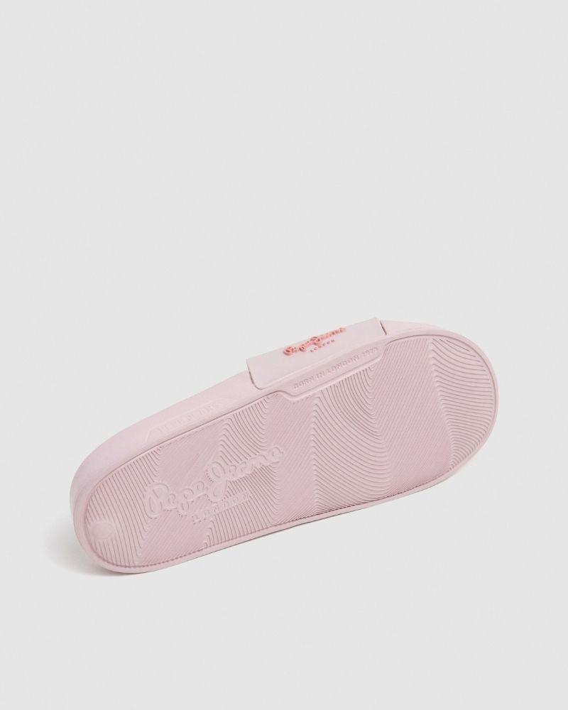 Sandalias Chancletas Mujer PEPE JEANS Rosa PLS70159 SLIDER BRAND W