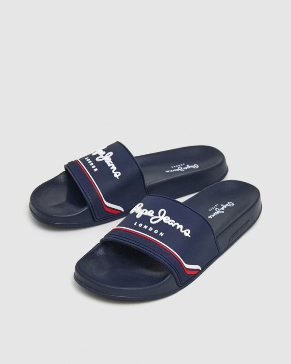 Sandálias Chinelos Homem PEPE JEANS Azul PMS70160 SLIDER ORIGIN M