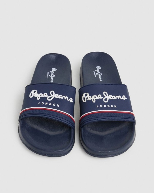 Sandálias Chinelos Homem PEPE JEANS Azul PMS70160 SLIDER ORIGIN M
