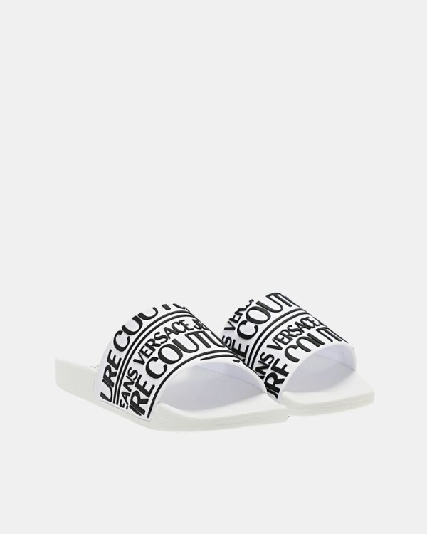 Sandálias Chinelos Homem Versace Branco 78YA3SQ1 71352