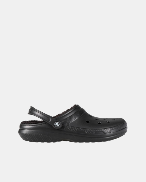 Sandálias Chinelos Homem Mulher Crocs Preto 203591 Tamanco Clássico Forrado U