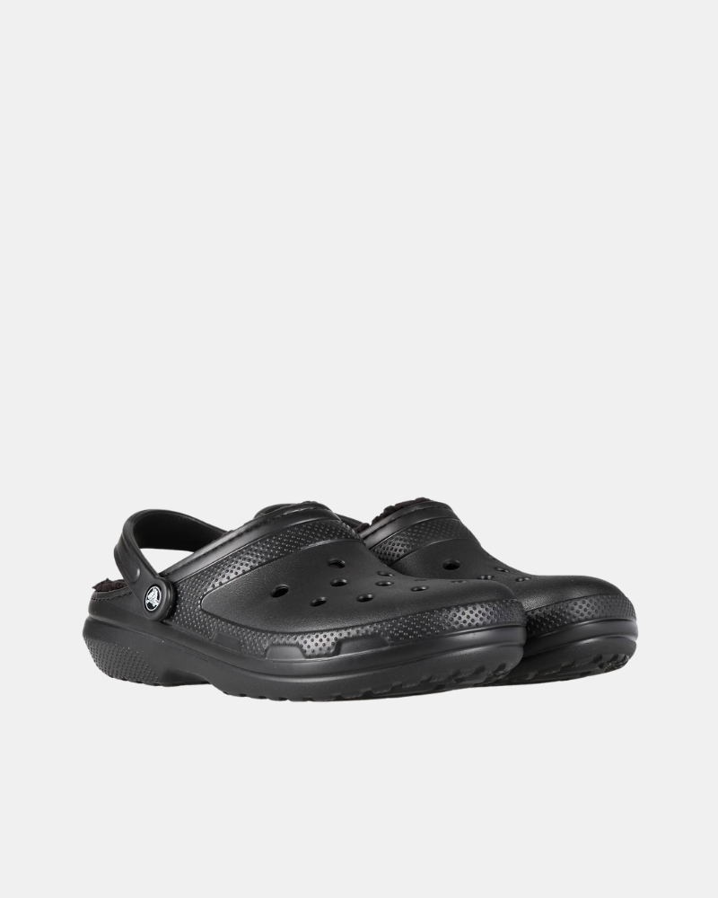 Sandálias Chinelos Homem Mulher Crocs Preto 203591 Tamanco Clássico Forrado U