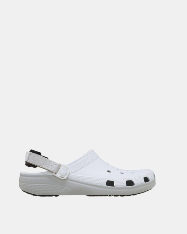 Sandálias Chinelos Homem Crocs Branco 211287 CLASSIC TURBO CLOG U