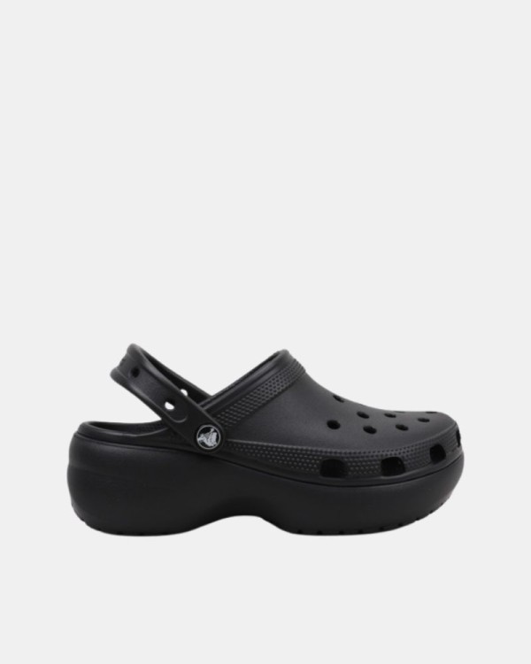 Sandalias Chancletas Mujer Crocs Negro 206750 CLASSIC PLATFORM CLOG U