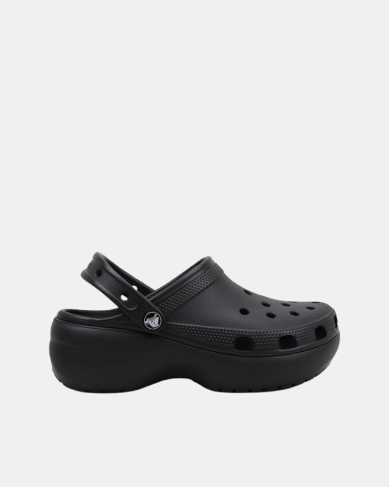 Sandalias Chancletas Mujer Crocs Negro 206750 CLASSIC PLATFORM CLOG U