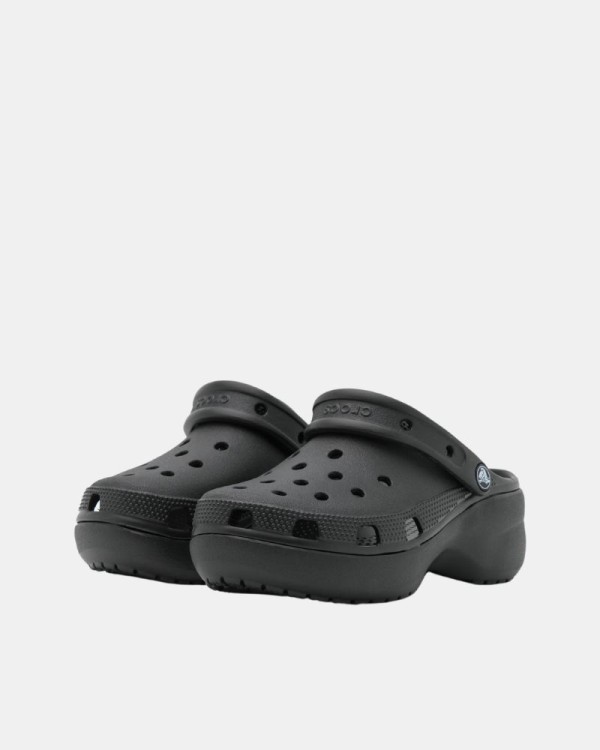 Sandalias Chancletas Mujer Crocs Negro 206750 CLASSIC PLATFORM CLOG U