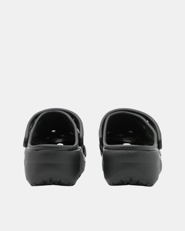 Sandalias Chancletas Mujer Crocs Negro 206750 CLASSIC PLATFORM CLOG U