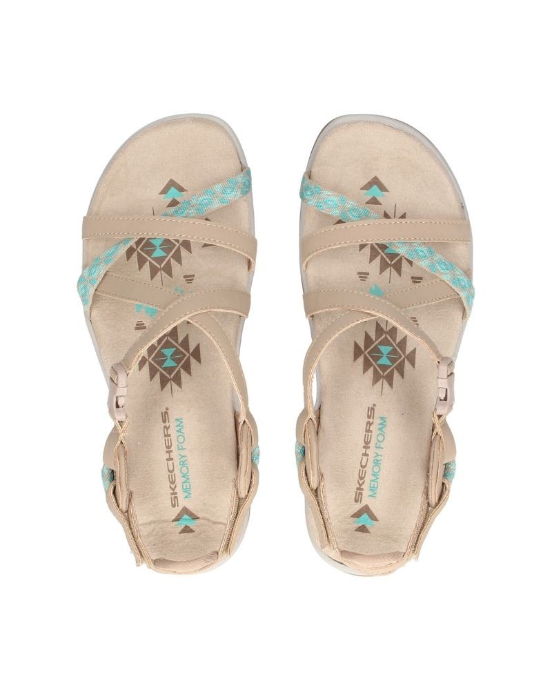 Sandalias Mujer SKECHERS Taupe 40955 REGGAE SLIM VACAY