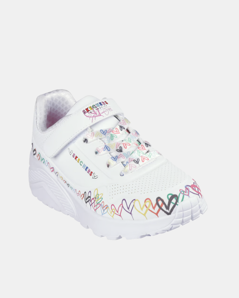 Zapatillas Infantil SKECHERS Blanco 314091L UNO LITE HEART CRAZE