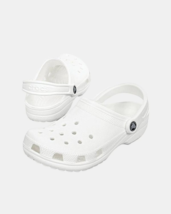 Sandalias Chancletas Mujer Crocs Blanco 10001 CLASSIC