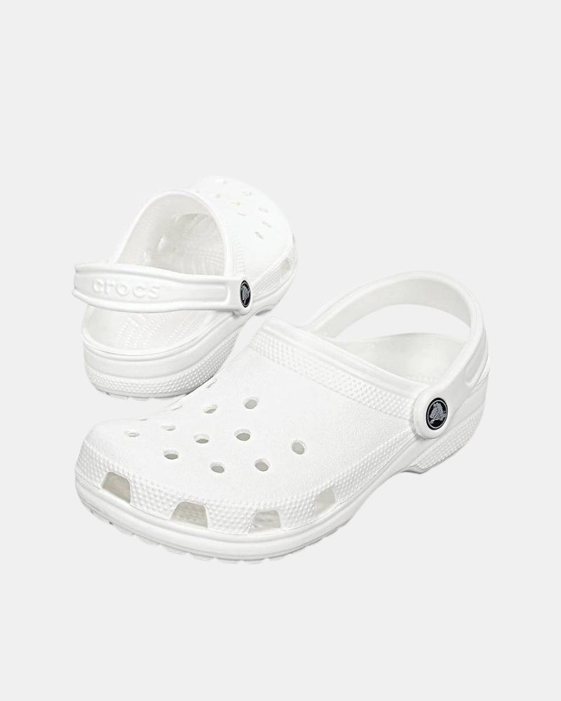 Sandalias Chancletas Mujer Crocs Blanco 10001 CLASSIC