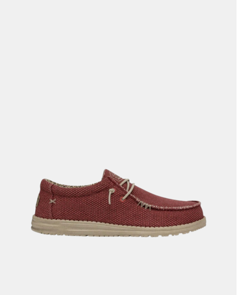 Zapatillas Hombre HEY DUDE Rojo 40003 WALLY BRAIDED