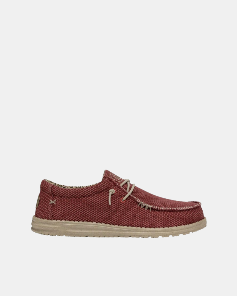 Sapatilhas Homem HEY DUDE Vermelho 40003 WALLY BRAIDED