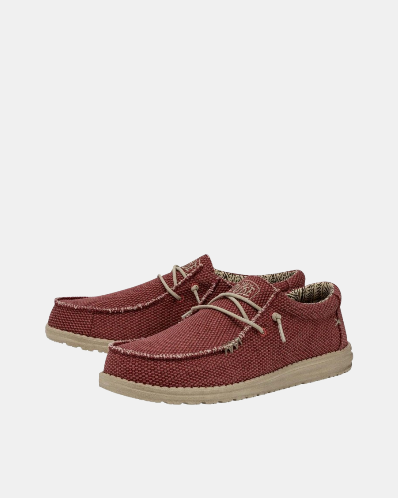 Sapatilhas Homem HEY DUDE Vermelho 40003 WALLY BRAIDED