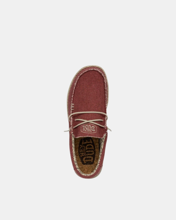 Sapatilhas Homem HEY DUDE Vermelho 40003 WALLY BRAIDED
