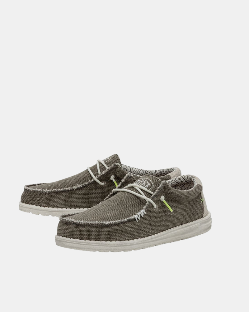 Zapatillas Hombre HEY DUDE Verde 40003 WALLY BRAIDED