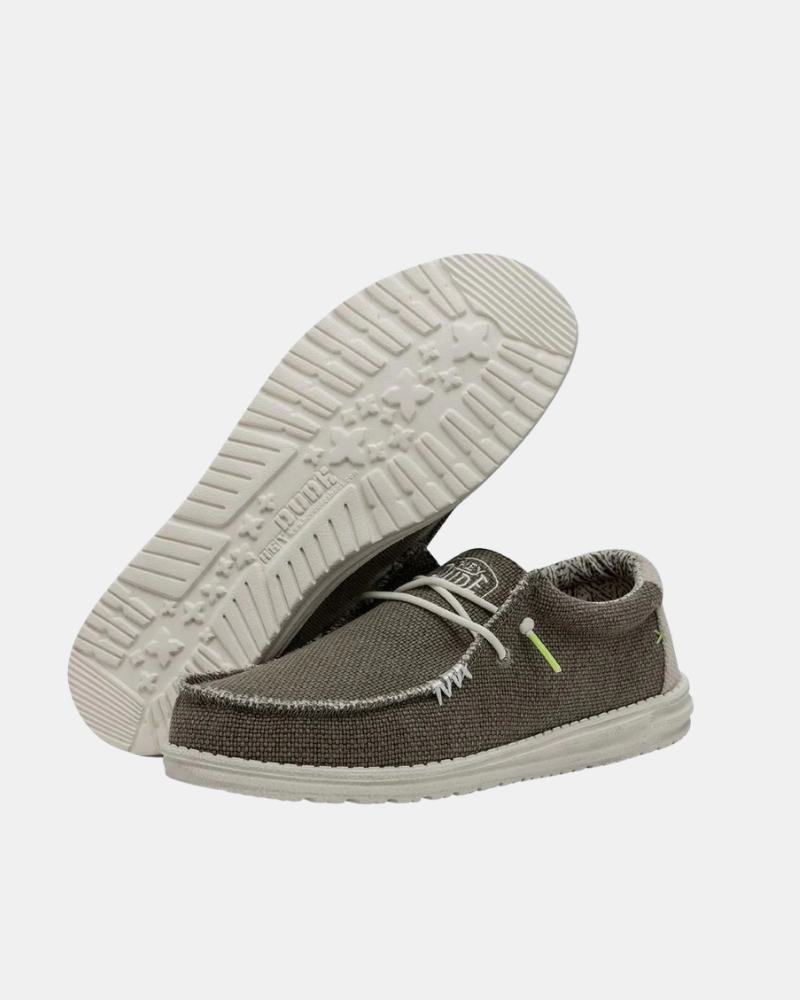 Zapatillas Hombre HEY DUDE Verde 40003 WALLY BRAIDED