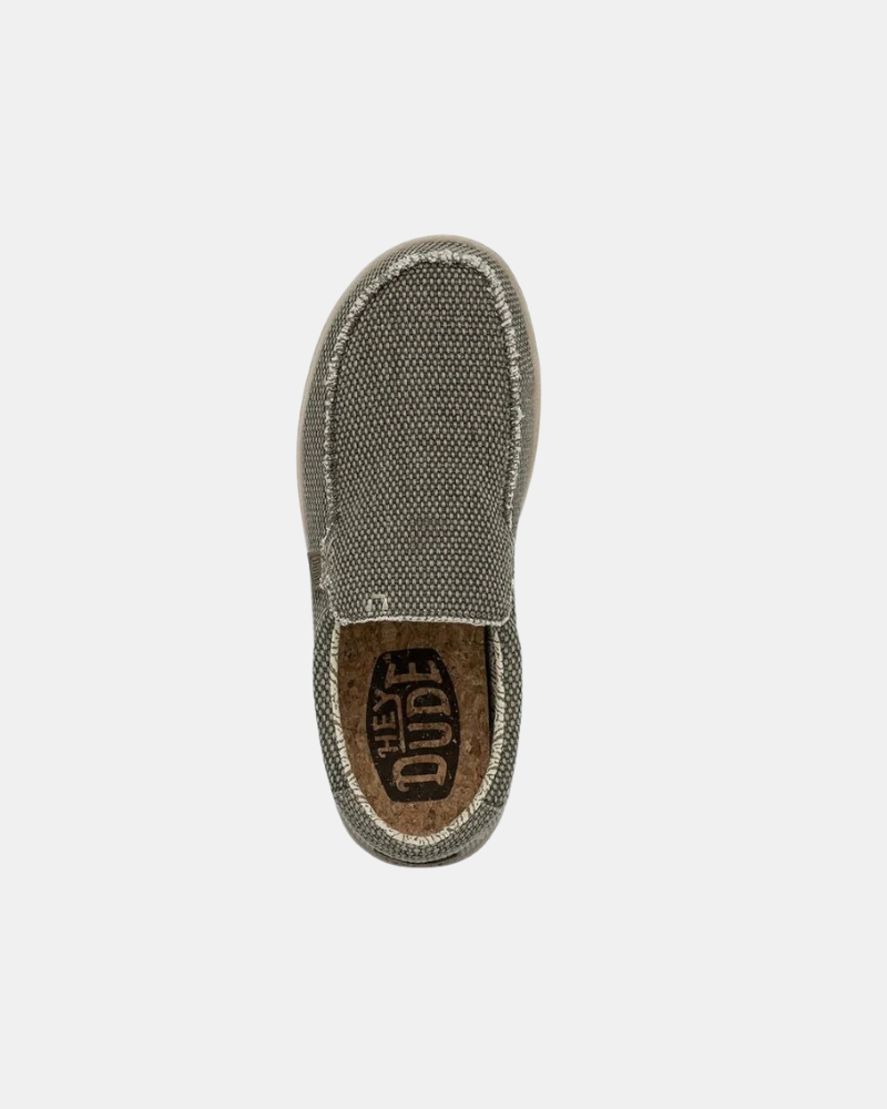 Zapatillas Slips Hombre HEY DUDE Verde 40124 MIKKA BRAIDED