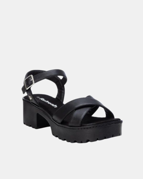 Sandalias Fiesta Mujer REFRESH Negro 79281