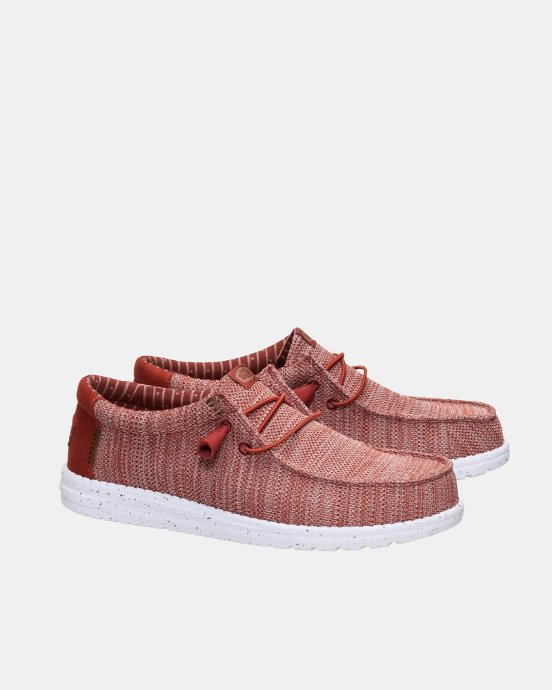 Zapatillas Hombre HEY DUDE Rojo 41898 WALLY STRETCH SOX