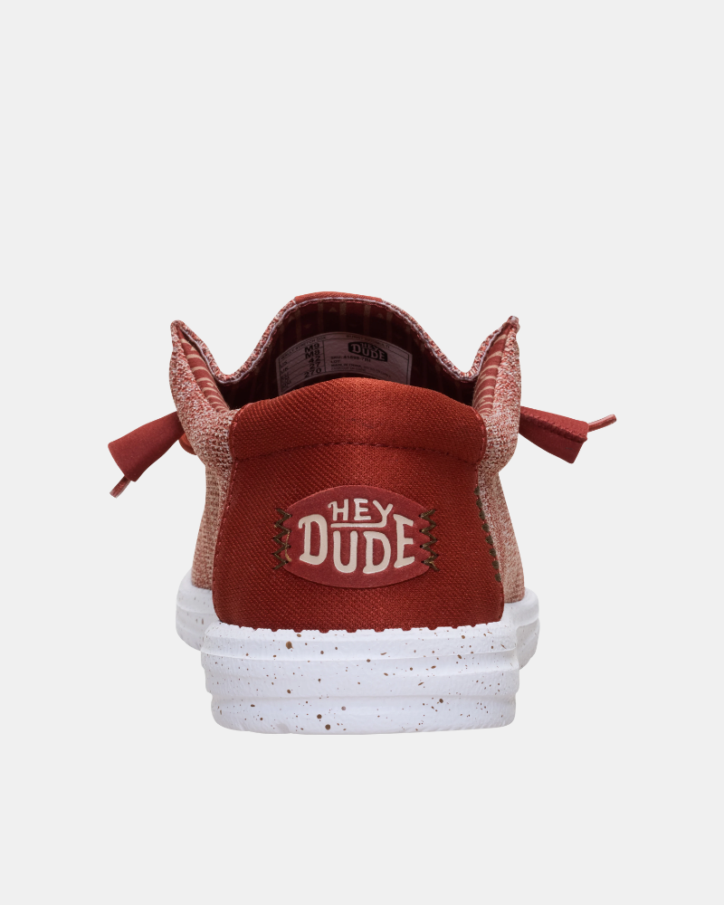 Zapatillas Hombre HEY DUDE Rojo 41898 WALLY STRETCH SOX