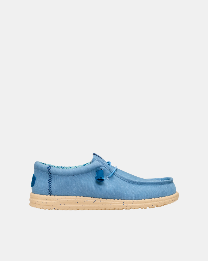 Sapatilhas Homem HEY DUDE Azul 40700 WALLY STRETCH CANVAS