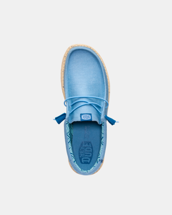 Sapatilhas Homem HEY DUDE Azul 40700 WALLY STRETCH CANVAS