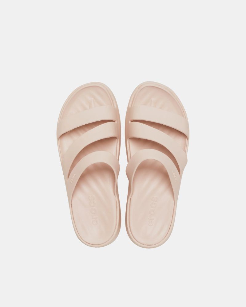 Sandálias Chinelos Mulher Crocs Nude 209587 GETAWAY STRAPPY W