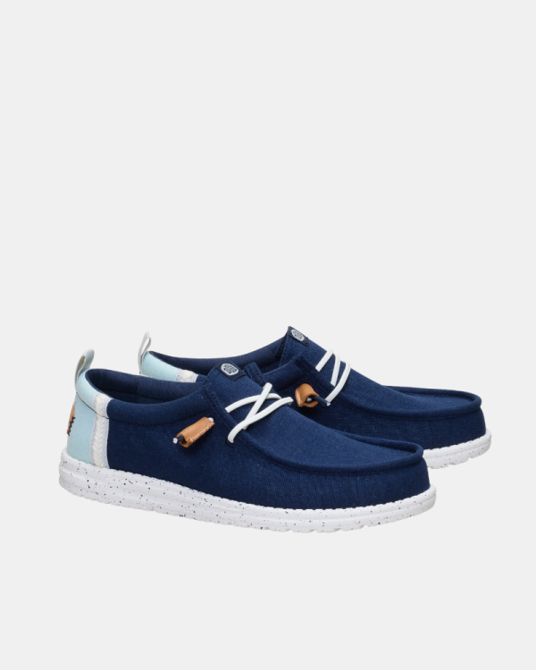 Sapatilhas Homem HEY DUDE Azul 43086 WALLY CRAFT LINEN