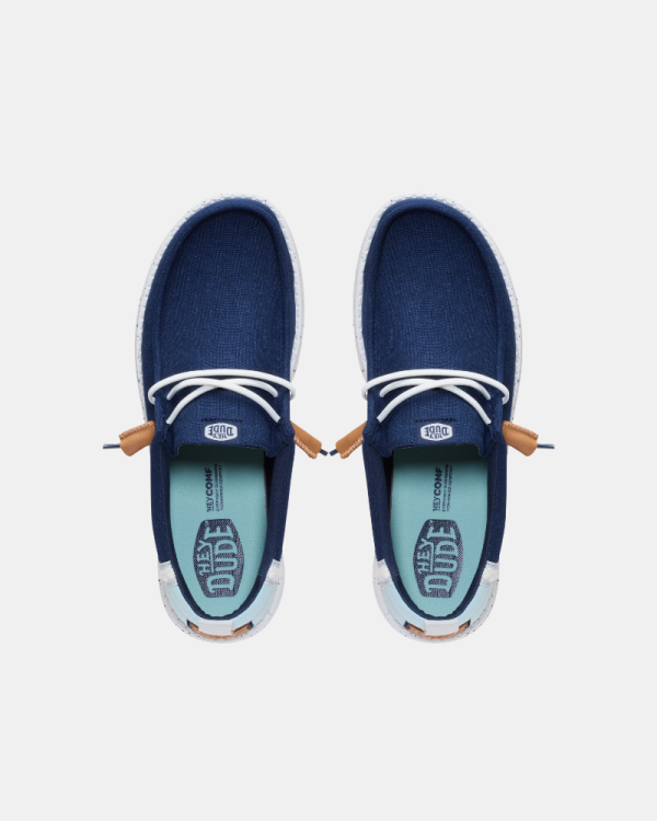 Sapatilhas Homem HEY DUDE Azul 43086 WALLY CRAFT LINEN