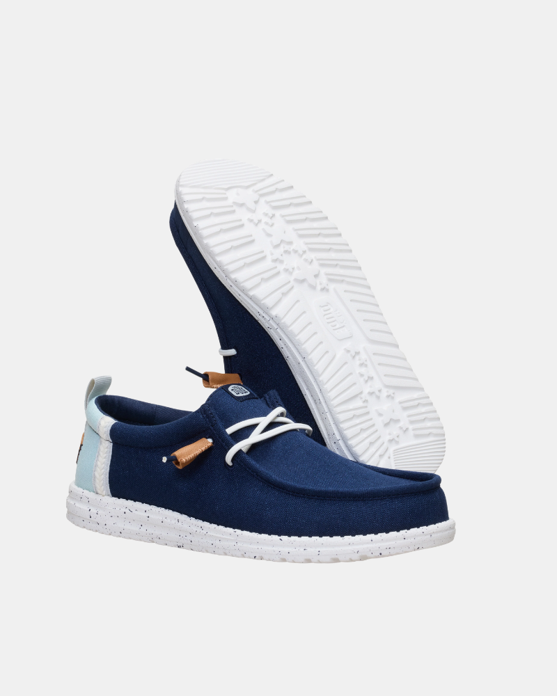 Sapatilhas Homem HEY DUDE Azul 43086 WALLY CRAFT LINEN