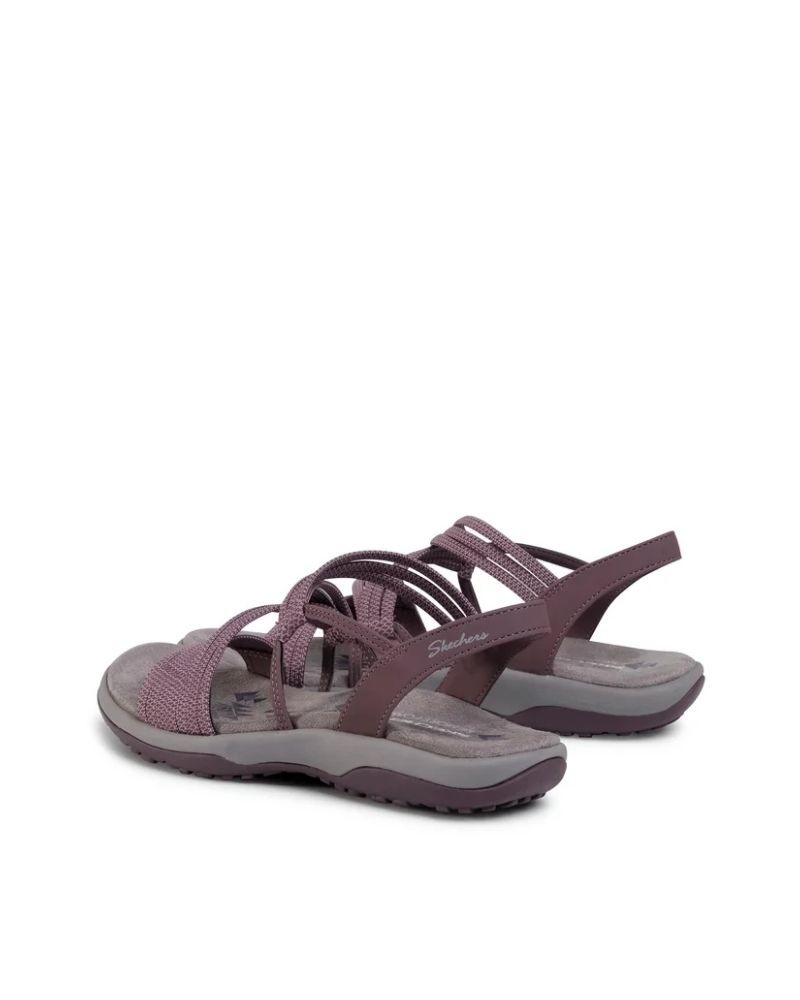 Sandalias Chancletas Mujer SKECHERS Morado 41180 REGGAE SLIM