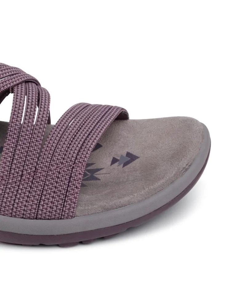 Sandalias Chancletas Mujer SKECHERS Morado 41180 REGGAE SLIM