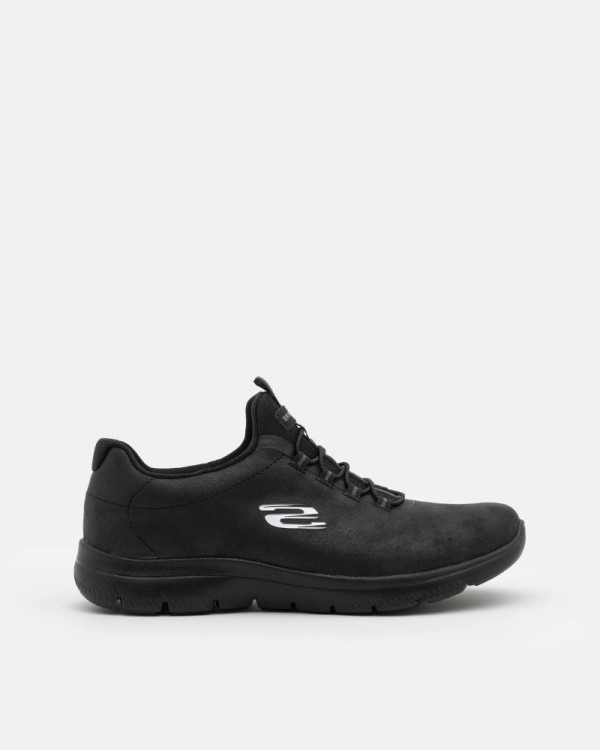 Sapatilhas Femininas SKECHERS Pretas 88888301 SUMMITS ITZ BAZIK