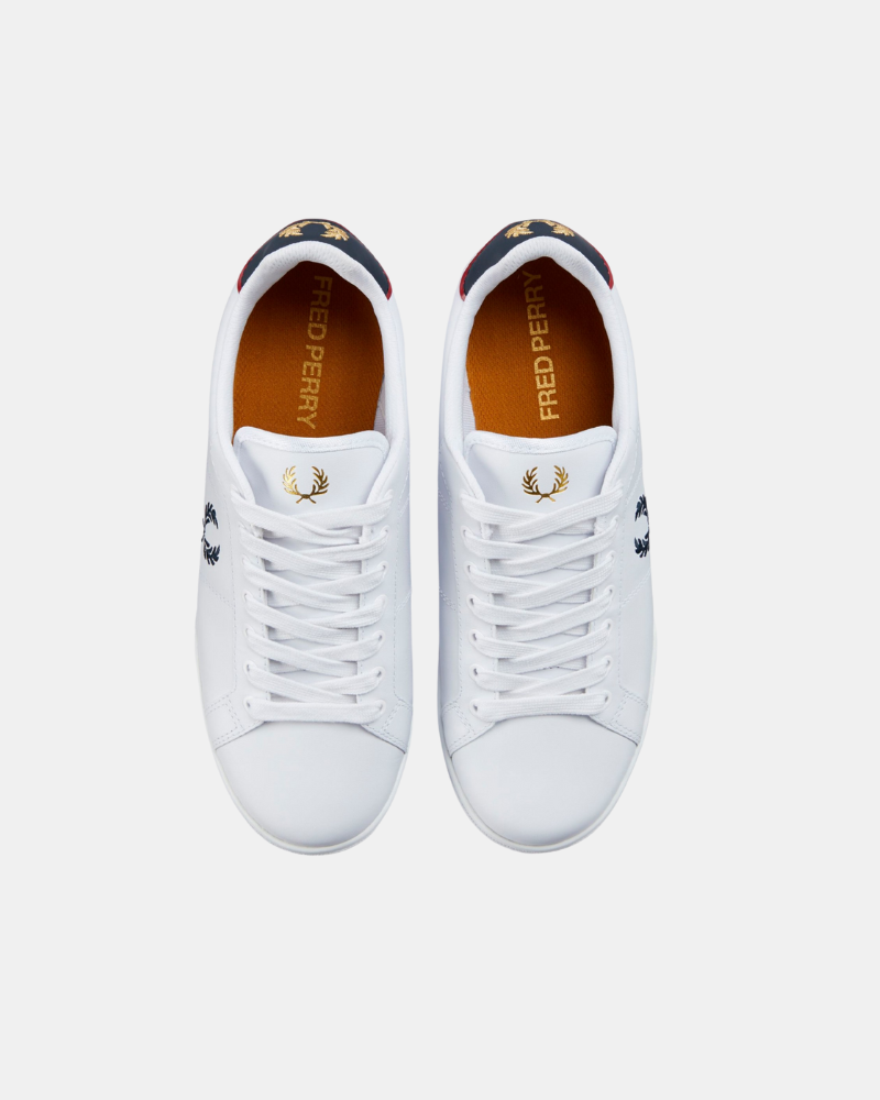 Sapatilhas Homem FRED PERRY Brancas B6311 B722
