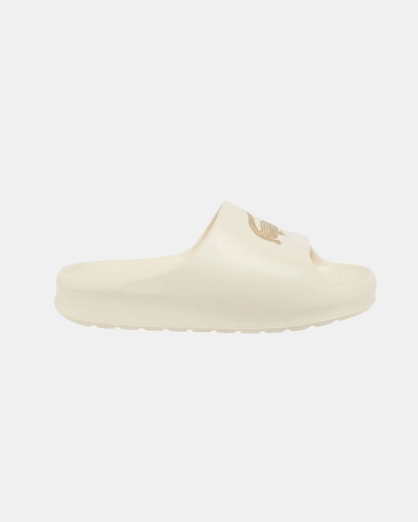 Sandalias Chancletas Mujer LACOSTE Beige 49CFA0025 SERVE SLIDE