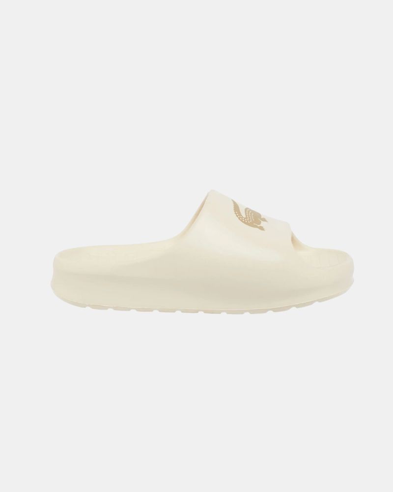Sandalias Chancletas Mujer LACOSTE Beige 49CFA0025 SERVE SLIDE
