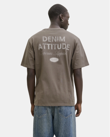 Camisetas de manga curta Homem JACK AND JONES Castanho 12288005 DOVER