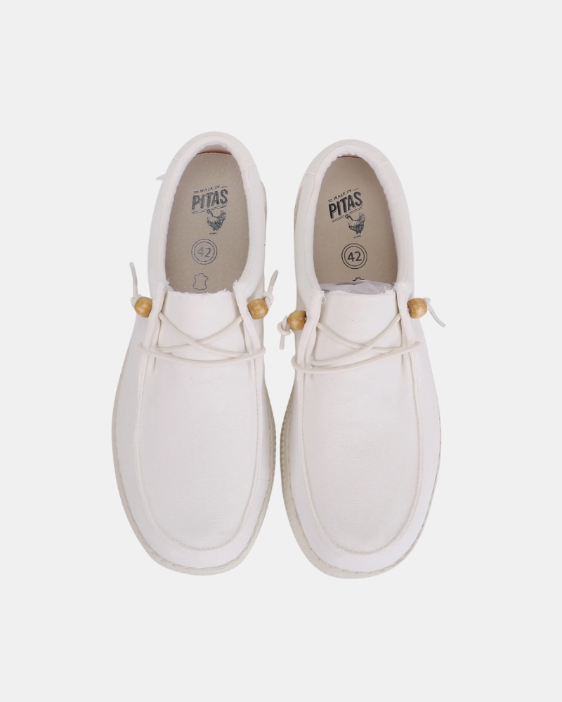 Sapatilhas Mulher Walkin Pitas Branco WALLABI WASHED