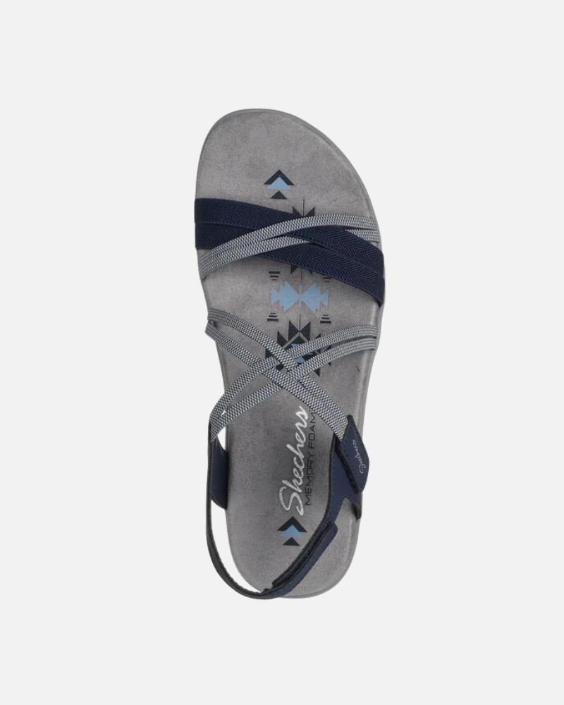 Sandalias Chancletas Mujer SKECHERS Azul 163112 REGGAE SLIM TAKES TWO