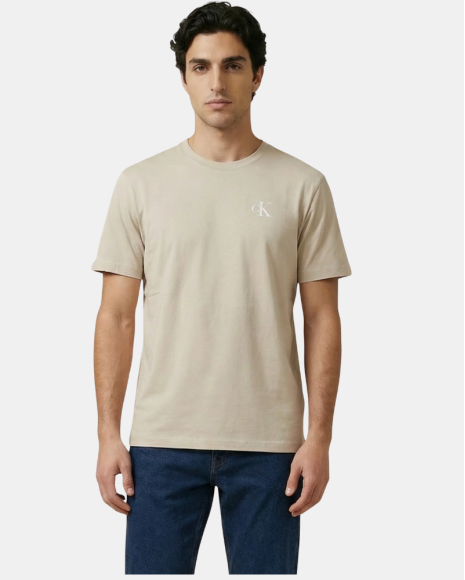 Camisetas Manga corta Hombre CALVIN KLEIN Beige LV14RF852G2JX