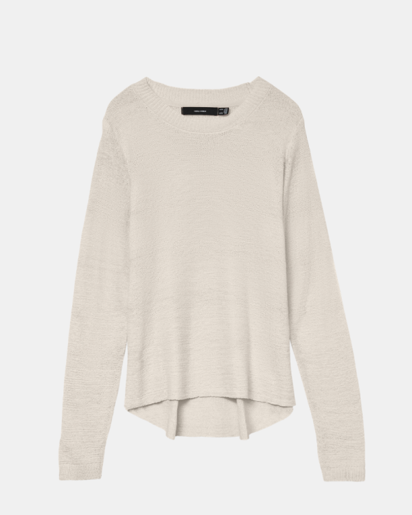 Camisola de manga comprida para mulher VERO MODA Bege 10322853 NOVOCHARITY
