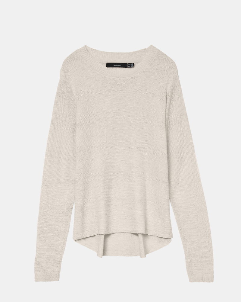 Camisola de manga comprida para mulher VERO MODA Bege 10322853 NOVOCHARITY