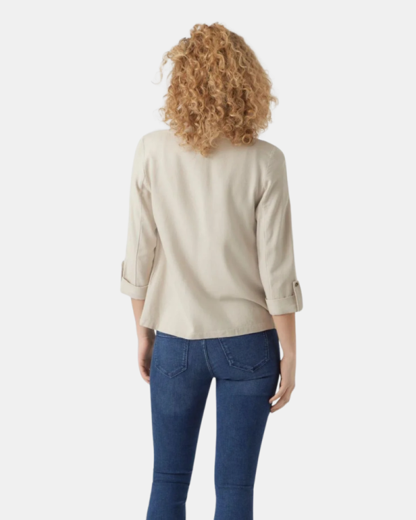 Camisola de manga comprida Mulher VERO MODA Bege 10279700 JESMILO